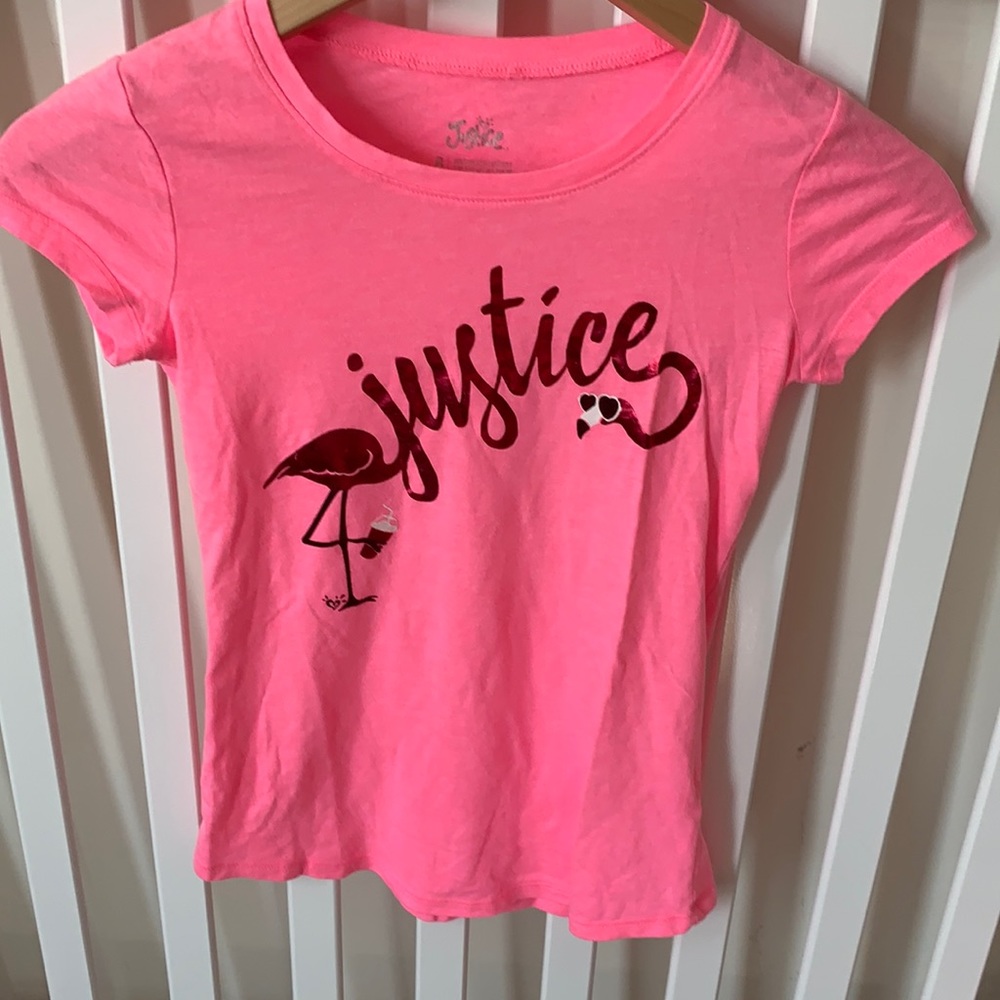 Pink Justice Logo Tee